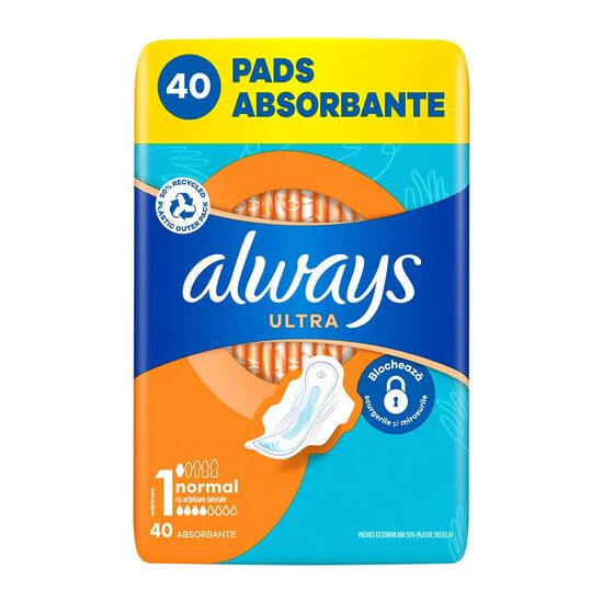 Absorbante Always Ultra, 40 bucăți