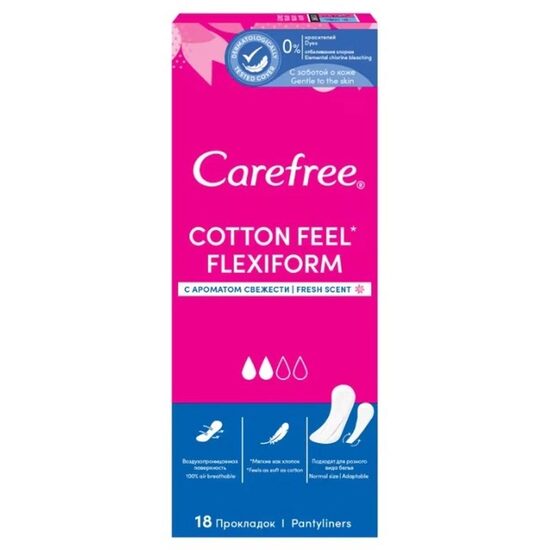 Protej-Slip Carefree Flexiform White, 18 bucăți/set