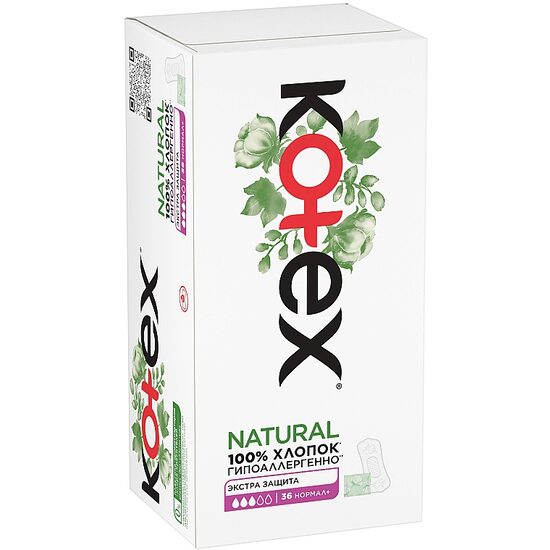 Protej-Slip Kotex Deo Normal/Natural, 36 bucăți