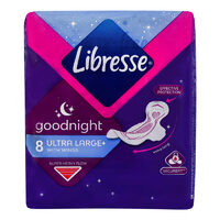 Absorbante Libresse Ultra Night, 8 bucăți/set