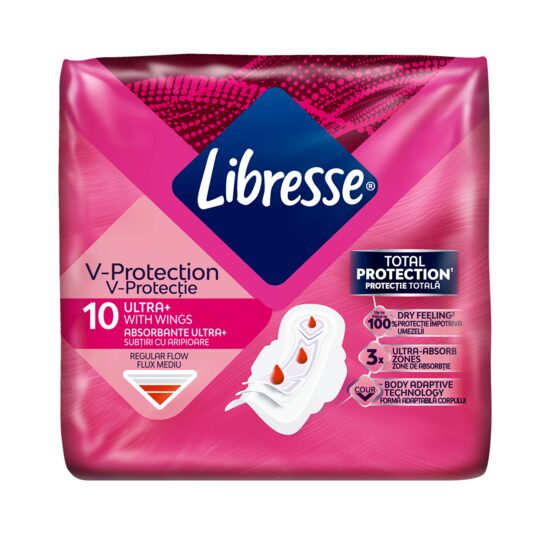 Absorbante Libresse Ultra Normal, 10 bucăți/set