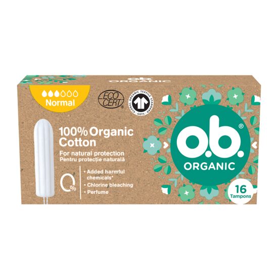 Tampoane OB Organic Normal, 16 bucăți/set
