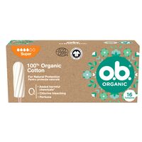 Tampoane OB Organic Super, 16 bucăți/set