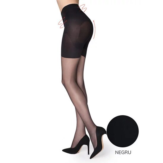 Ciorapi Femei Marilyn Plus Up, 20DEN, Mărimea 4, Negru