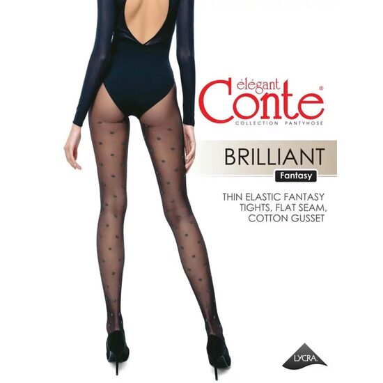 Dresuri Conte Fantasy Brilliant, Mărimea 4, Negru