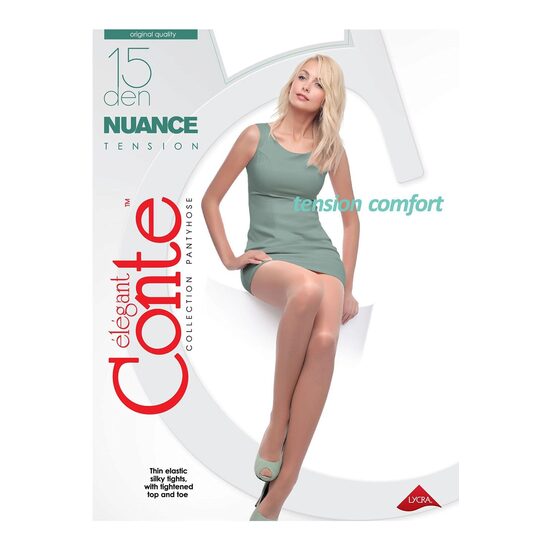 Dresuri Conte Nuance, 15DEN, Mărimea 4, Natural