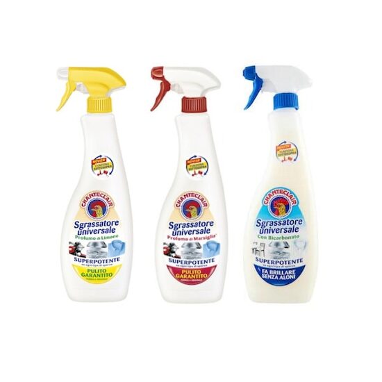 Pachet 3 x Detergent Universal Degresant Chanteclair, cu Bicarbonat, Lamaie, Marsiglia 600 ml
