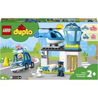 LEGO® DUPLO® - Sectie de politie si elicopter pentru salvare 10959, 40 piese