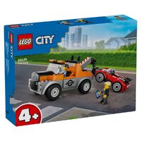 LEGO City – Pachet: Camionetă de Tractare + Mașină Sport