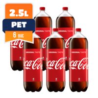 6 x Suc Coca Cola clasic 2.5 L