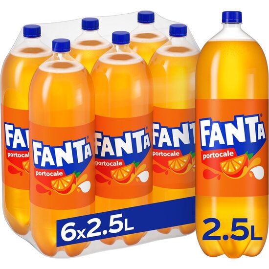 6 x Suc Fanta portocale, 2.5L