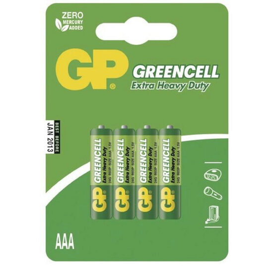 Baterii Greencell GP AAA – Set 4 bucăți