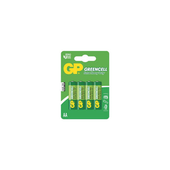 Baterii Greencell Zinc Carbon AA – Set 4 bucăți
