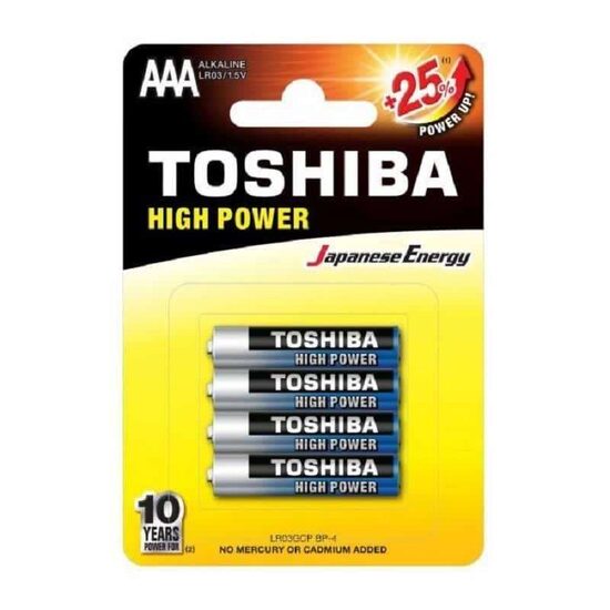 Baterii Toshiba High Power AA + AAA – Set mixt 4 bucăți