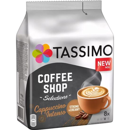 Capsule cafea Tassimo Jacobs, Cappuccino Intenso, 16 capsule, 276 g