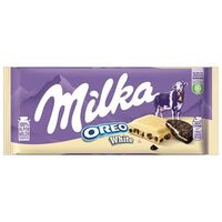 Ciocolată Milka White Oreo – 100 g