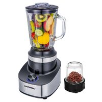 Blender 2 în 1 HAUSBERG HB-7765, 1.5 L, 3 viteze + Pulse, Inox, 400-500W