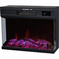 Semineu electric cu ventilator Hausberg HB-8221, 2000W, termostat electronic, 4 culori