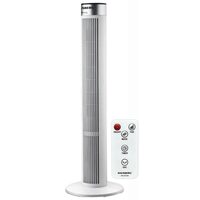 Ventilator turn cu ionizare Hausberg 5952, 38 inch, 3 trepte viteza, oscilatie automata, timer 24h, LED, telecomanda, alb, design modern