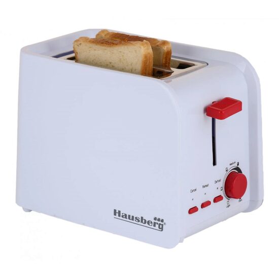 Prajitor de paine Hausberg HB-195, 750 W, 2 felii, functie decongelare, functie reincalzire, 6 trepte putere