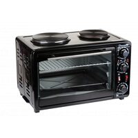 Aragaz cu plita Hausberg HB-8010, 2000W, 35 l, 250C, Cuptor: 1500W, Plite de incalzire: 1000 + 700W