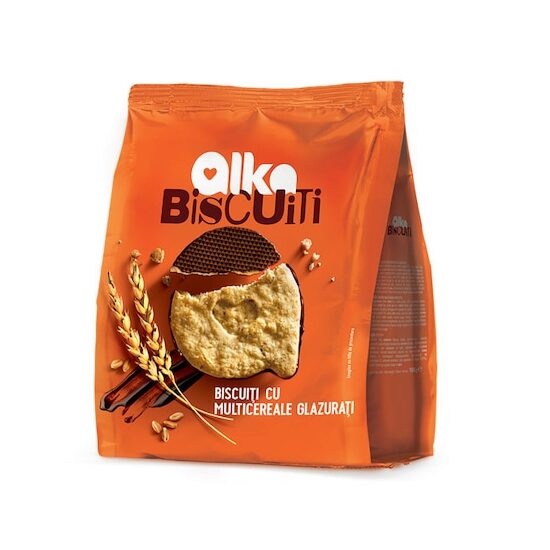Biscuiți de casă Alka multicereale glazurați – 180 g