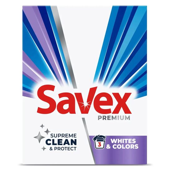 Detergent automat Savex 2în1 White & Colors – 400 g