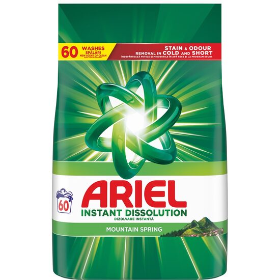 Detergent automat Ariel Mountain Spring – 3.9 kg, 60 spălări