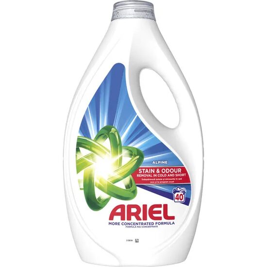 Detergent lichid Ariel Alpine – 1.8 L, 40 spălări