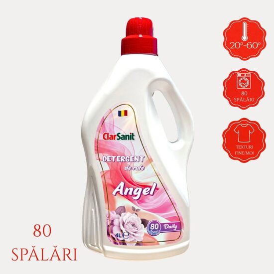 Detergent lichid de rufe Clarsanit Angel, 4 L