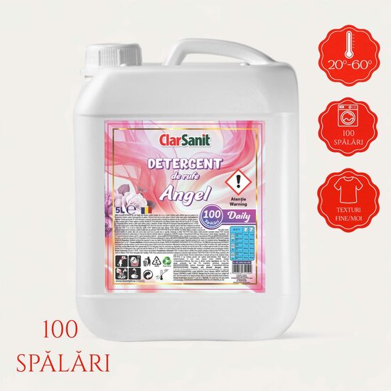 Detergent lichid de rufe Clarsanit Angel, 5 L