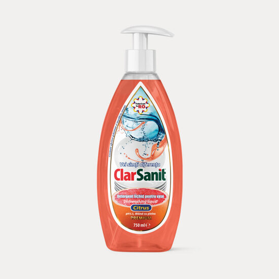 Detergent de vase Clarsanit Premium Citrus, 750 ml