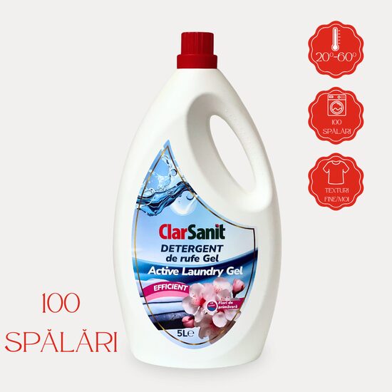Detergent de rufe Clarsanit Flori de Primăvară, 5 L