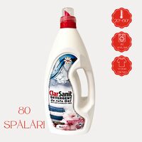 Detergent gel de rufe Clarsanit Flori de Primăvară, 4 L